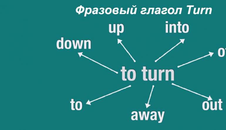 Фразовый глагол TURN, выражения и идиомы Фразовый глагол turn упражнения